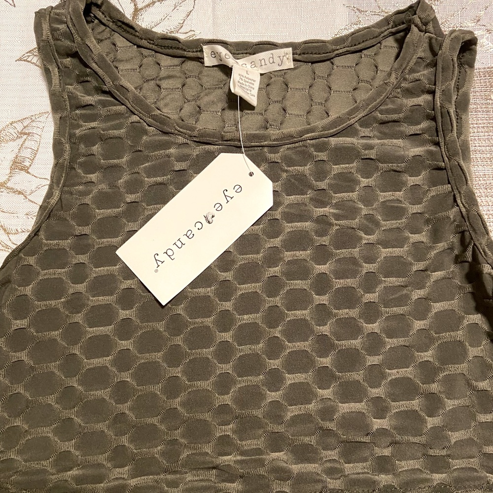 2/$6 🆕 Dark Green Honeycomb Solid Sports Bra, Great Stretch & Comfort